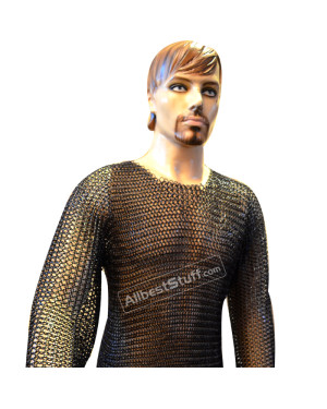 Steel Butted Chain Maille Shirt Large Chest Size 40